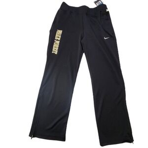 Wake Forest Nike Training Pants Women's Medium Black Ankle Zip NWT Style 535664